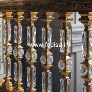 Premium Interior Brass Crystal Railings CR-1538