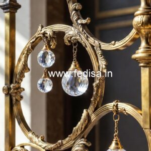 Brass Crystal Railing with Golden Finish CR-1540