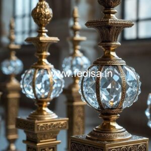 Royal Look Brass Crystal Railing Designs CR-1543