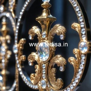 Rich Look Brass Crystal Railings CR-1564
