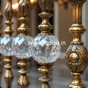 Royal Interior Brass Crystal Railing Ideas CR-1566