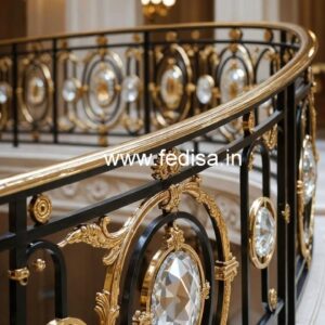 Antique Brass Crystal Railing Designs CR-1567