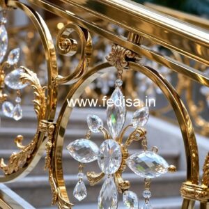 Luxury Home Decor Brass Crystal Railings CR-1576