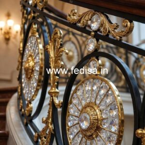 Interior Design Ideas with Brass Crystal Railing CR-1581