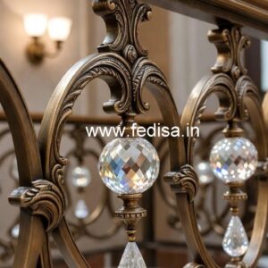 Premium Home Brass Crystal Railings CR-1586