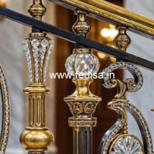Designer Interior Brass Crystal Railing CR-1602