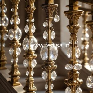 Designer Luxury Crystal Brass Railings CR-1610