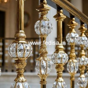 Brass Crystal Railings for Premium Homes CR-1611