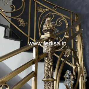 Stylish Brass Crystal Railings for Homes CR-1620