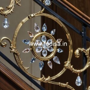 Brass Crystal Railing for Modern Architecture CR-1630