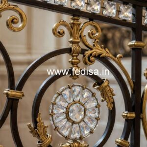 Stylish Brass Crystal Railing Inspiration CR-1636