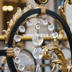 Premium Crystal Brass Stair Railings CR-1643