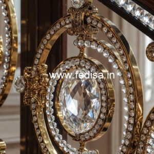 Modern Brass Crystal Railings with LED CR-1652
