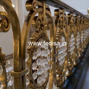 Stylish Brass Crystal Railing Designs CR-1659