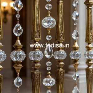 Premium Staircase Brass Crystal Designs CR-1661