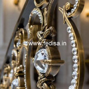 Luxury Crystal Brass Staircase Railings CR-1684