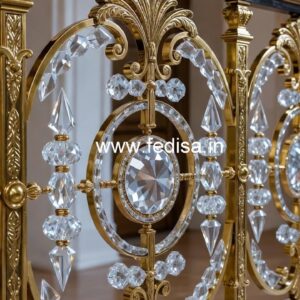 High-End Brass Crystal Railings for Interiors CR-1689