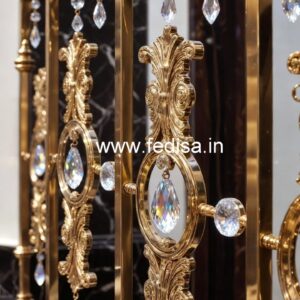 Stylish Brass Crystal Railings for Interior Design CR-1702