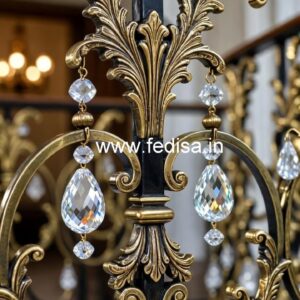 Luxury Brass Crystal Railings for Modern Interiors CR-1703