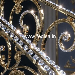 Stylish Brass Crystal Railings for Decor CR-1711