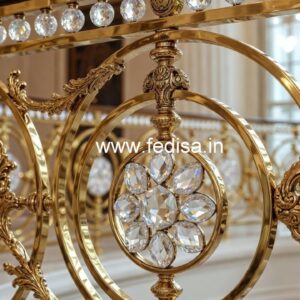 Stylish Brass Crystal Railings for Luxury Living CR-1715