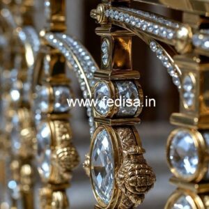 Premium Brass Crystal Railing for Luxury Interiors CR-1718