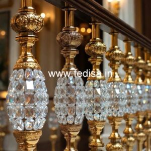Luxury Brass Crystal Balcony Railings CR-1731