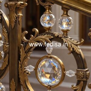 Designer Brass Crystal Staircase Concepts CR-1737