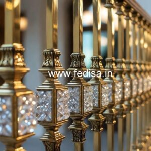 Premium Staircase Brass Crystal Railings CR-1739
