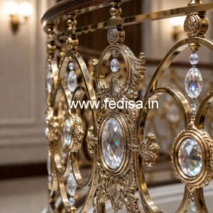 Stylish Brass Crystal Railings for Modern Interiors CR-1742