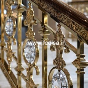 Premium Brass Crystal Railing for Home Decor CR-1744