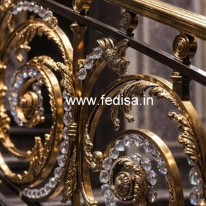 High-End Brass Crystal Railing for Villas CR-1752