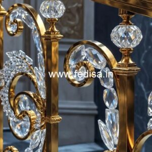 Luxury Brass Crystal Railings for Apartments CR-1757