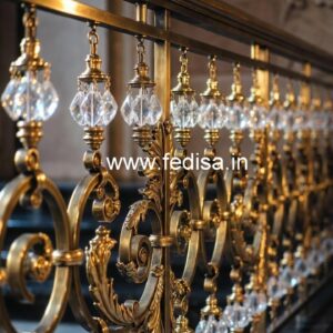 Designer Brass Crystal Railings for Modern Interiors CR-1766