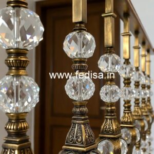 Premium Brass Crystal Railings for Luxury Design CR-1767