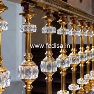 Luxury Brass Crystal Railings for Villas CR-1769