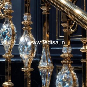 Best Brass Crystal Railings for Luxury Homes CR-1774