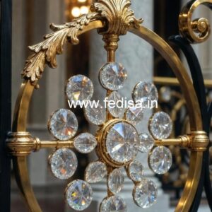 Designer Brass Crystal Railings for Luxury Villas CR-1775