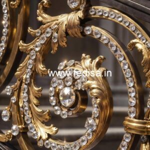 Classic Brass Crystal Railings for Modern Homes CR-1780