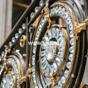 Premium Brass Crystal Railings for Homes CR-1783
