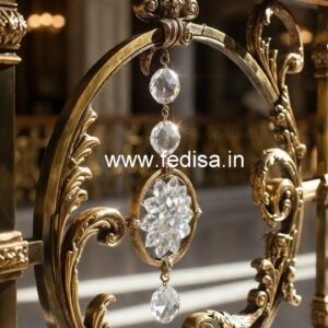 Designer Brass Crystal Railings for Luxury Interiors CR-1794
