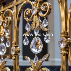Elegant Brass Crystal Railings for Luxury Living CR-1800