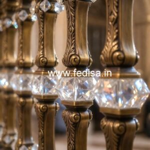 Elegant Brass Crystal Railings for Dream Homes CR-1808