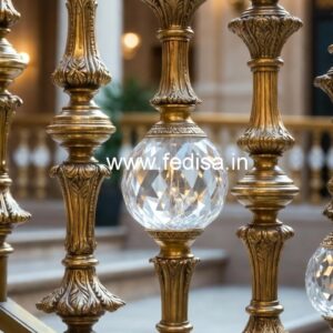Luxury Brass Crystal Railings for Classic Interiors CR-1811