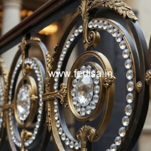 Designer Brass Crystal Railings for Dream Homes CR-1815