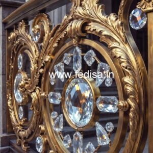 Luxury Brass Crystal Railing Design Ideas CR-1825