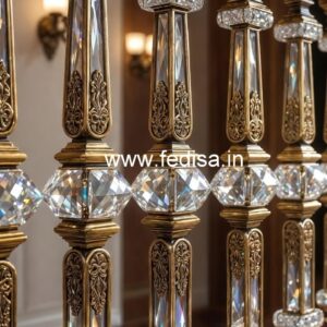 Modern Brass Crystal Railing for Home Interiors CR-1827