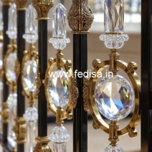 Classic Brass Crystal Railing Styles CR-1830
