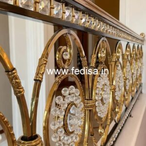 Stunning Brass Crystal Railing Inspiration CR-1832