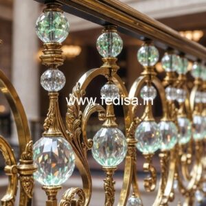 Unique Brass Crystal Railing Concepts CR-1838